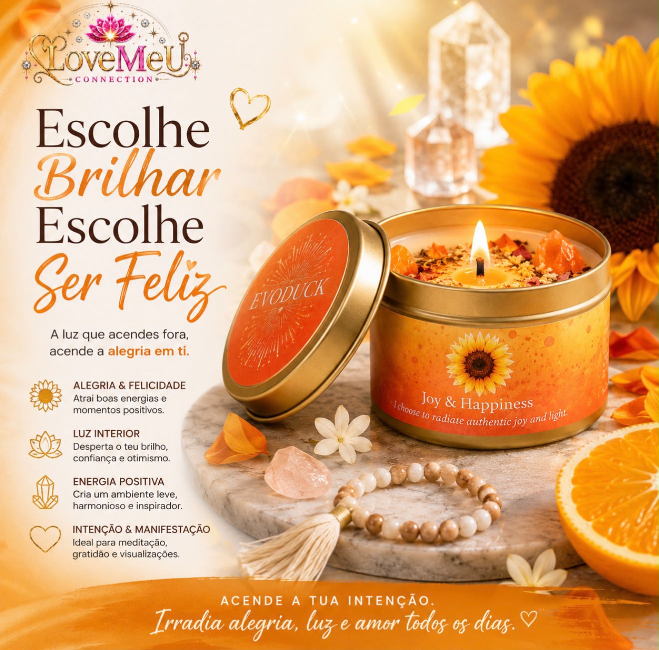 🕯️ Vela Alegria & Felicidade