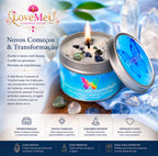 🦋 Vela Novos Começos & Transformação com Cristais