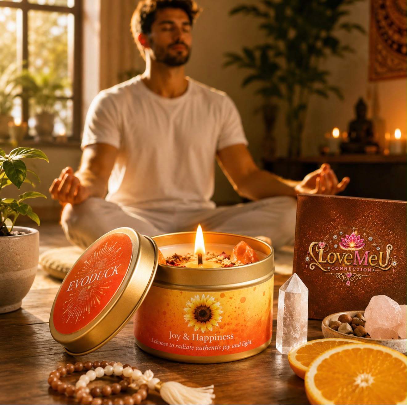🕯️ Vela Alegria & Felicidade