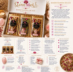 Infográfico completo em português do Banho Ritual Rainha de Luz, com ingredientes e modo de utilização