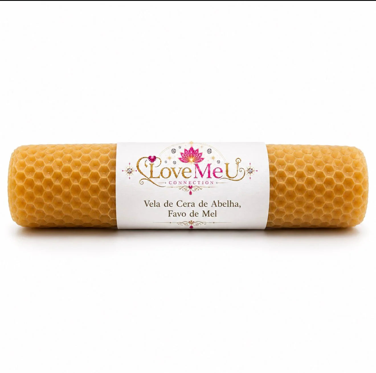 Vela de Cera de Abelha Natural – Favo de Mel