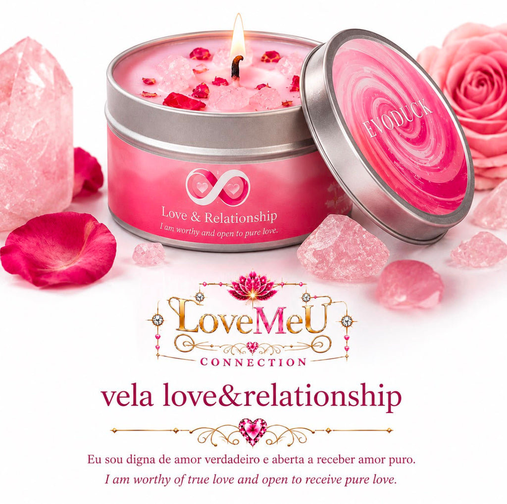 Vela Espiritual Love & Relationship — Rosa & Jasmim