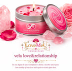 Vela Espiritual Love & Relationship — Rosa & Jasmim
