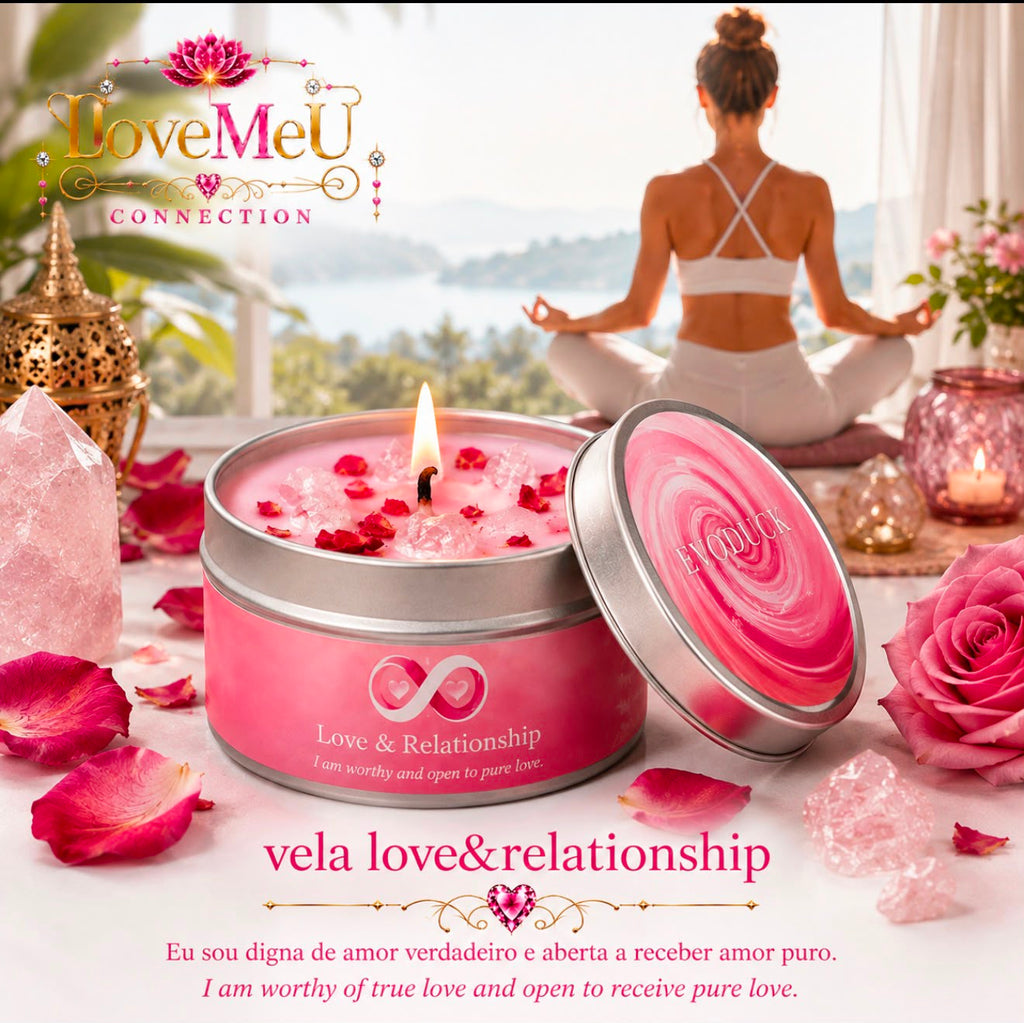 Vela Espiritual Love & Relationship — Rosa & Jasmim