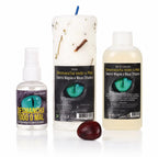 Kit Espiritual Desmancha Todo o Mal com spray, velão e banho líquido, vista frontal em fundo branco