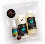 Kit Espiritual Desmancha Todo o Mal embalado em saco transparente, vista de cima