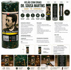 Infográfico em português do Velão com Ervas Dr. Sousa Martins, Saúde Fé Esperança